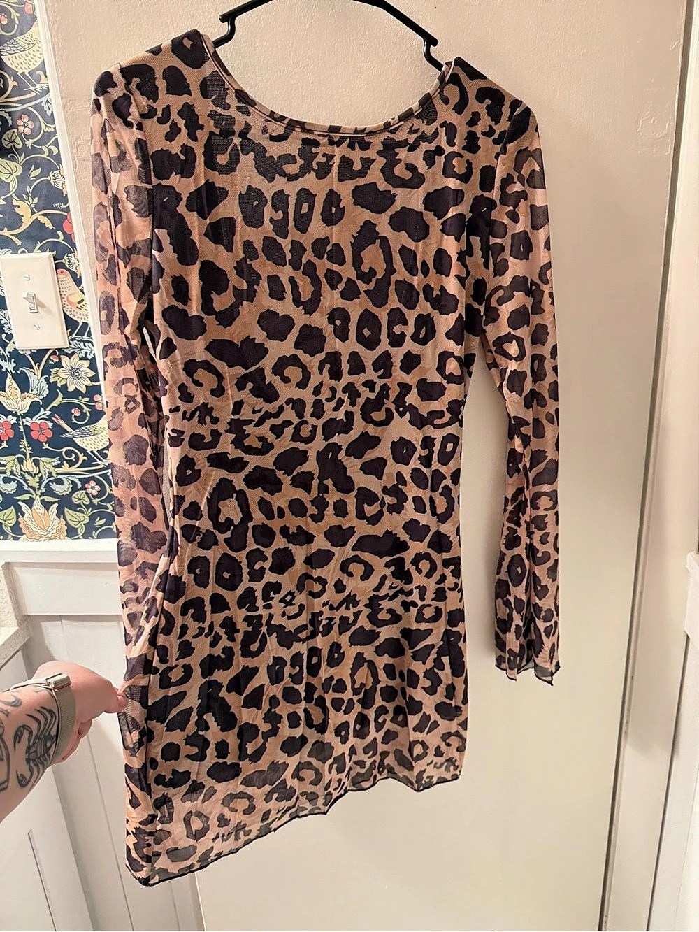 Leopard Print Long Sleeve Tunic